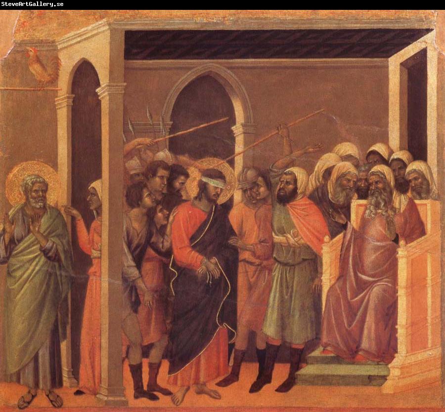 Duccio di Buoninsegna The third verloochening of Christ